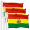 G128 3 Pack: Bolivia Flag | 3x5 Ft | LiteWeave Pro Series Printed 300D Polyester | Country Flag, Indoor/Outdoor, Vibrant Colors, Brass Grommets, Thicker and More Durable Than 100D 75D Polyester